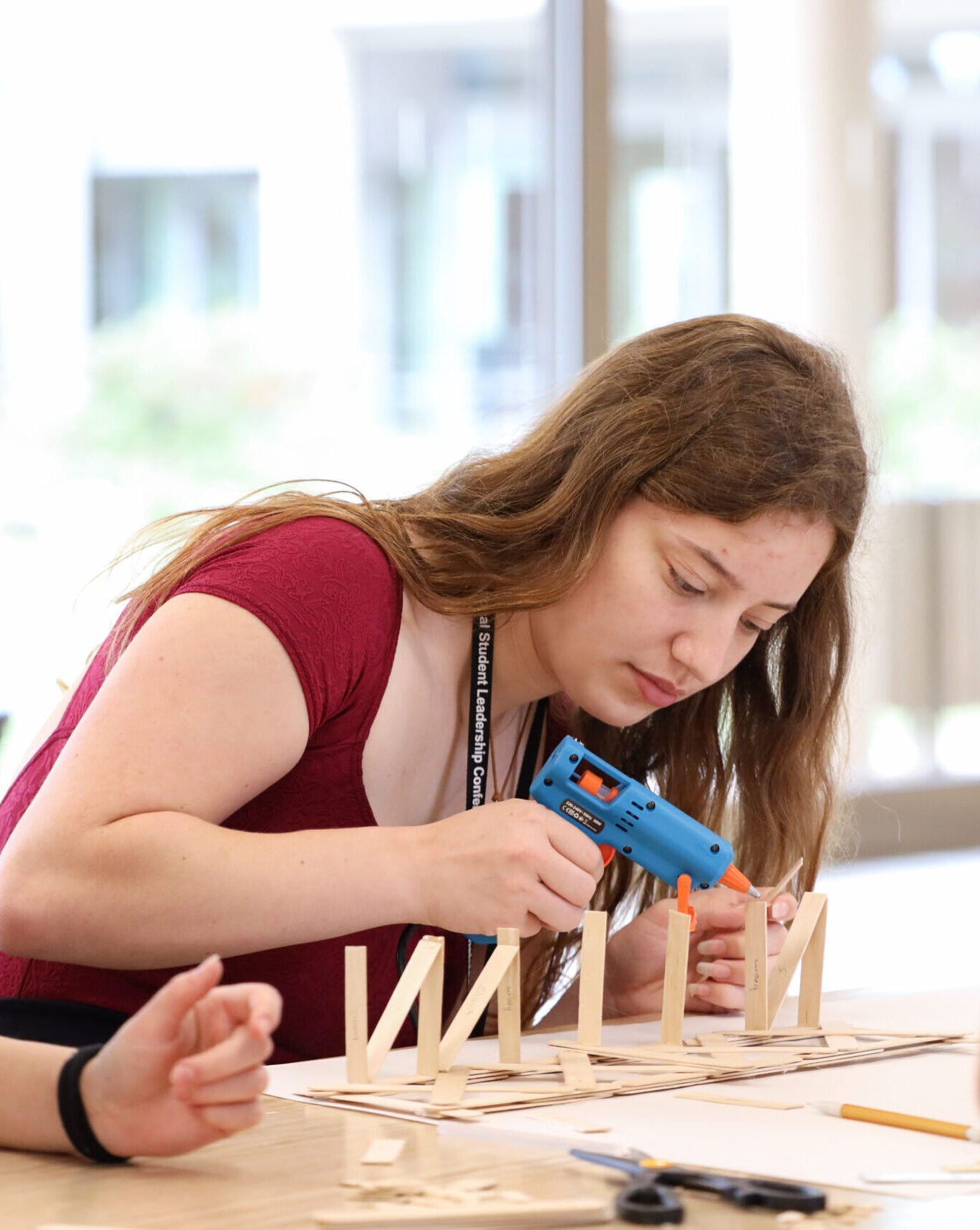 Engineering students building projects in summer school at Oxford