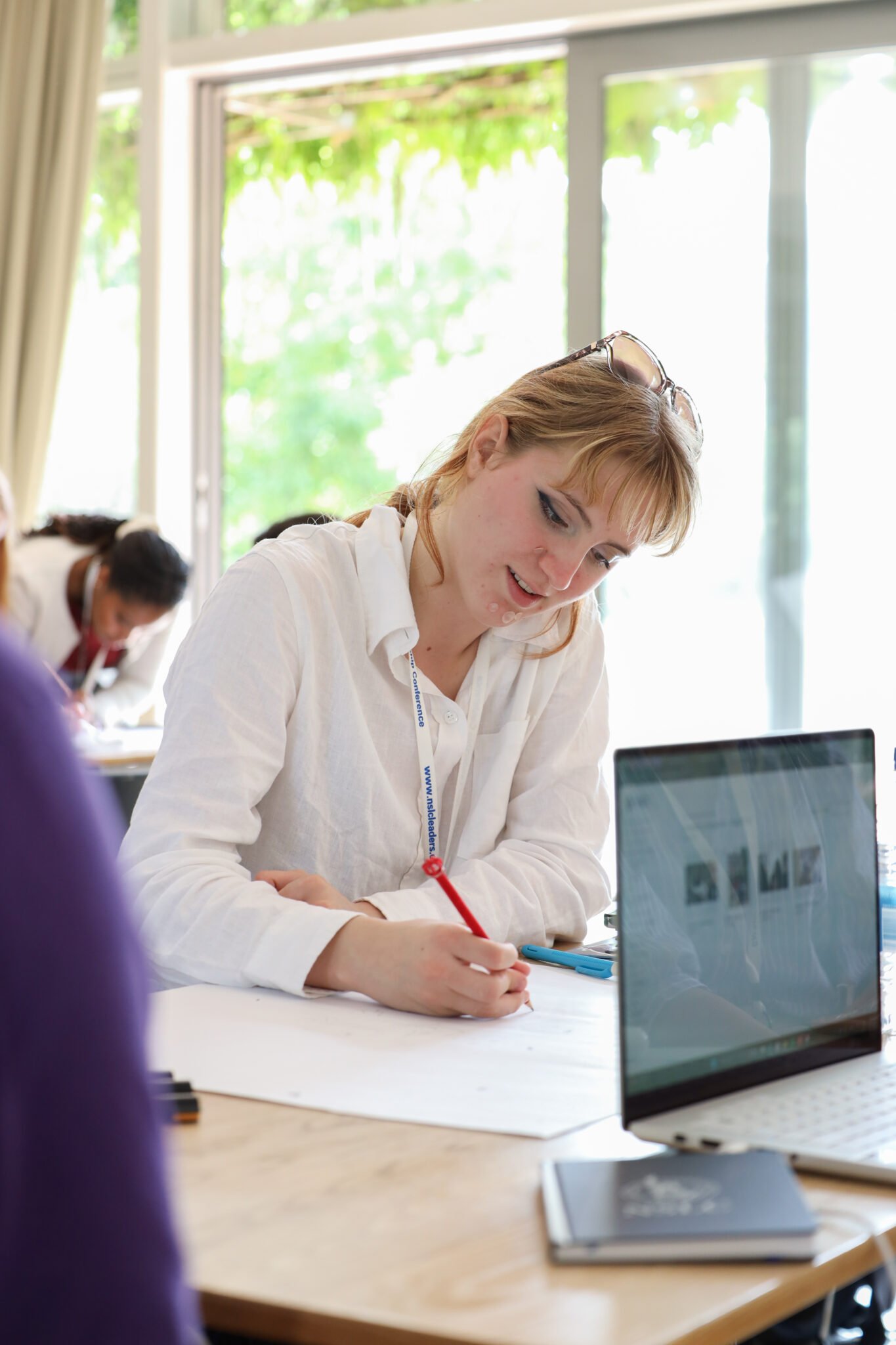 Oxford English Summer School Students in Writing Workshop